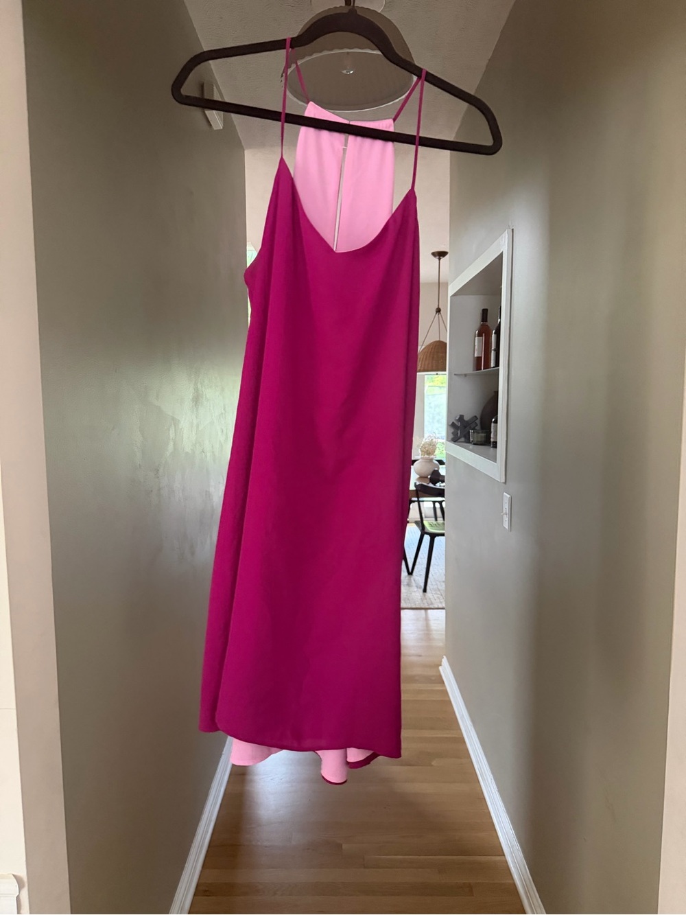 Express Large Reversible Slip Dress - Women's Pink Summer Dress